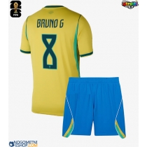 Otroški Nogometni dresi Brazilija Bruno Guimaraes #8 Domači SP 2026 Kratek Rokav (+ Kratke hlače)